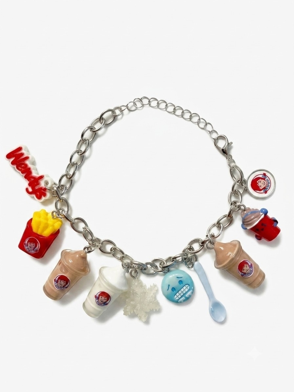 Wendy's "Frosty & Fries" Charm Bracelet Limited Edition Drop - Picture 4 of 5